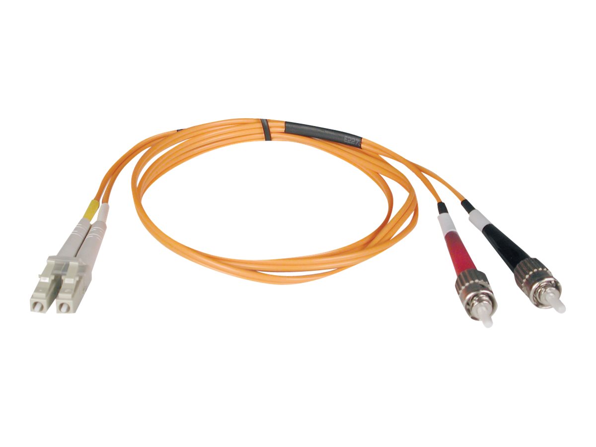 Tripp Lite 2M Duplex Multimode 50/125 Fiber Optic Patch Cable LC/ST 6' 6ft 2 Meter - patch cable - 2 m - orange
