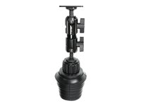 Brodit Mounting kit (pedestal mount) plastic, aluminum black car cupholder
