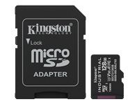 Kingston Industrial - Carte mémoire flash (adaptateur SD inclus(e)) - 128 Go - A1 / Video Class V30 / UHS-I U3 / Class10 