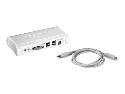 TRENDnet KVM 2-Port DVI USB Switch mit Audio Kit - TK-204UK