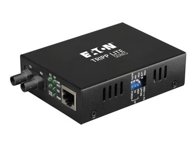 Tripp Lite Fiber Optic 10/100BastT to 100BaseFX-ST Multimode Media Converter 2km 1310nm
