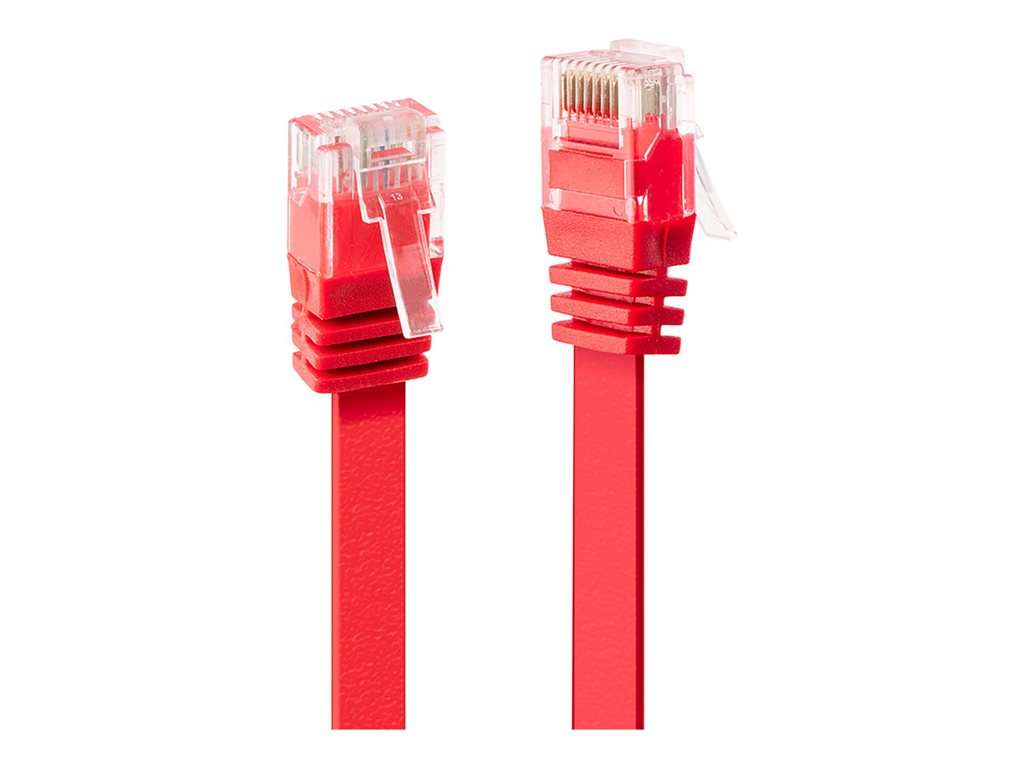 C ble réseau Plat Rouge Cat.6A U/UTP, 0.3m
