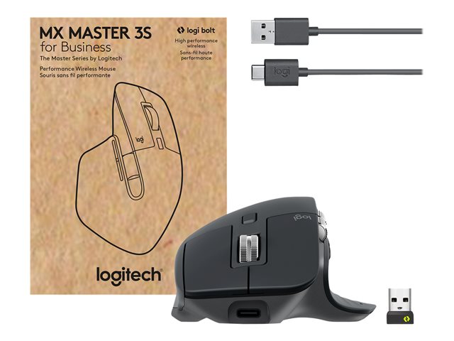 Logitech MX Master 3S for Business, Graphite (910-006581), Souris