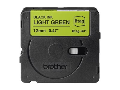 BROTHER 12MM BTAGG31 Tape Black - BTAGG31