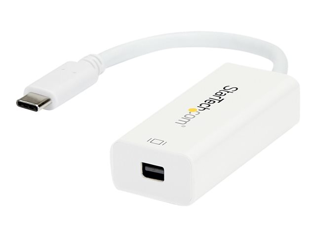StarTech.com USB-C to Mini DisplayPort Adapter - 4K 60Hz - White - USB 3.1 Type-C to Mini DP Adapter (CDP2MDP)