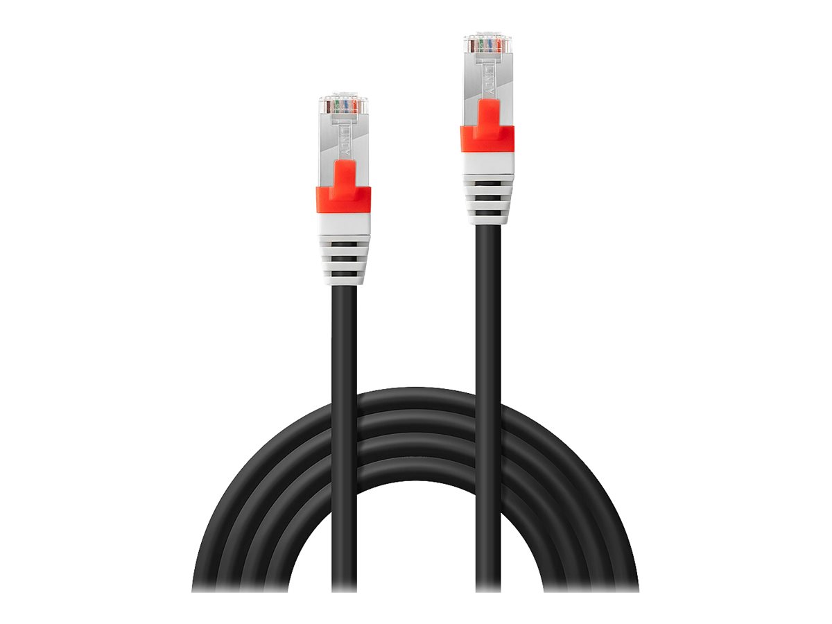 LINDY S/FTP Cat.6A Cable Black 15m