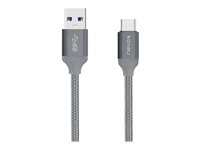 Nevox USB 3.0/ USB 3.1 USB Type-C kabel 1m Grå Sølv