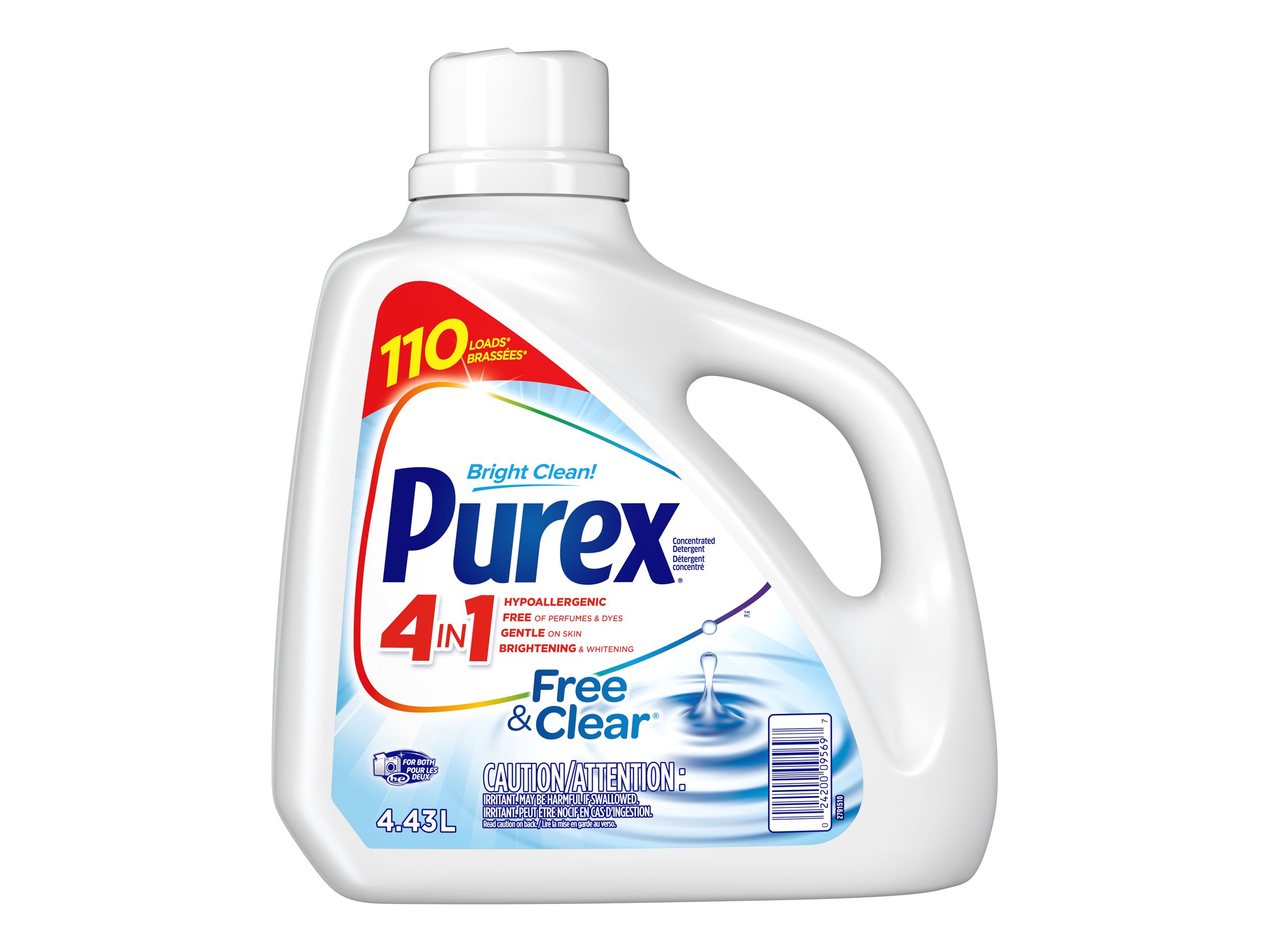 Purex Laundry Detergent - Free & Clear - 4.43L