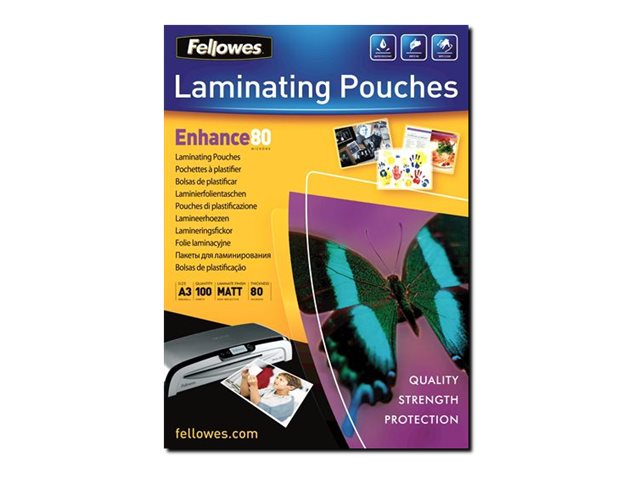 FELLOWES POCHETTES A4 80 MICRONS MATES