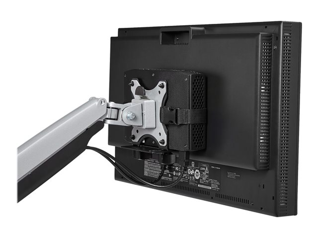 Support De Montage Mural En Métal Pour Mini PC Ou Petit écran - Dimensions 34 X 15,5 X 3 Cm - Noir - Fixation Incluse