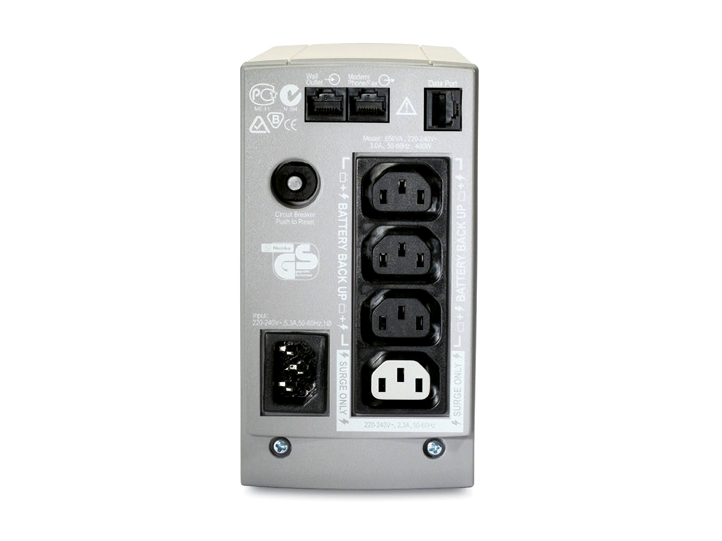 APC Back-UPS CS 650 UPS 650 Product shot Right-angle 79850