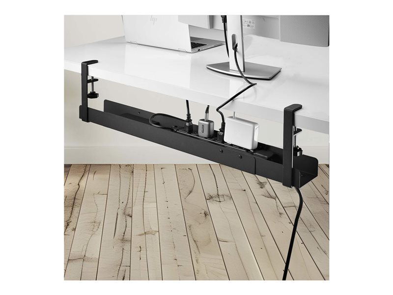 StarTech.com Goulotte Passe Cble Bureau, Noir