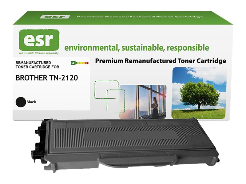 ESR Toner cartridge compatible with Brother TN-2120BK black remanufactured 5.200 pages