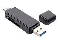 Tripp Lite USB C Gen 1 Multi-Drive Smart-Card Flash-Memory Media Reader/Writer  USB Type C, USB-C, USB Type-C - card - U452-000-SD-A - USB Adapters 