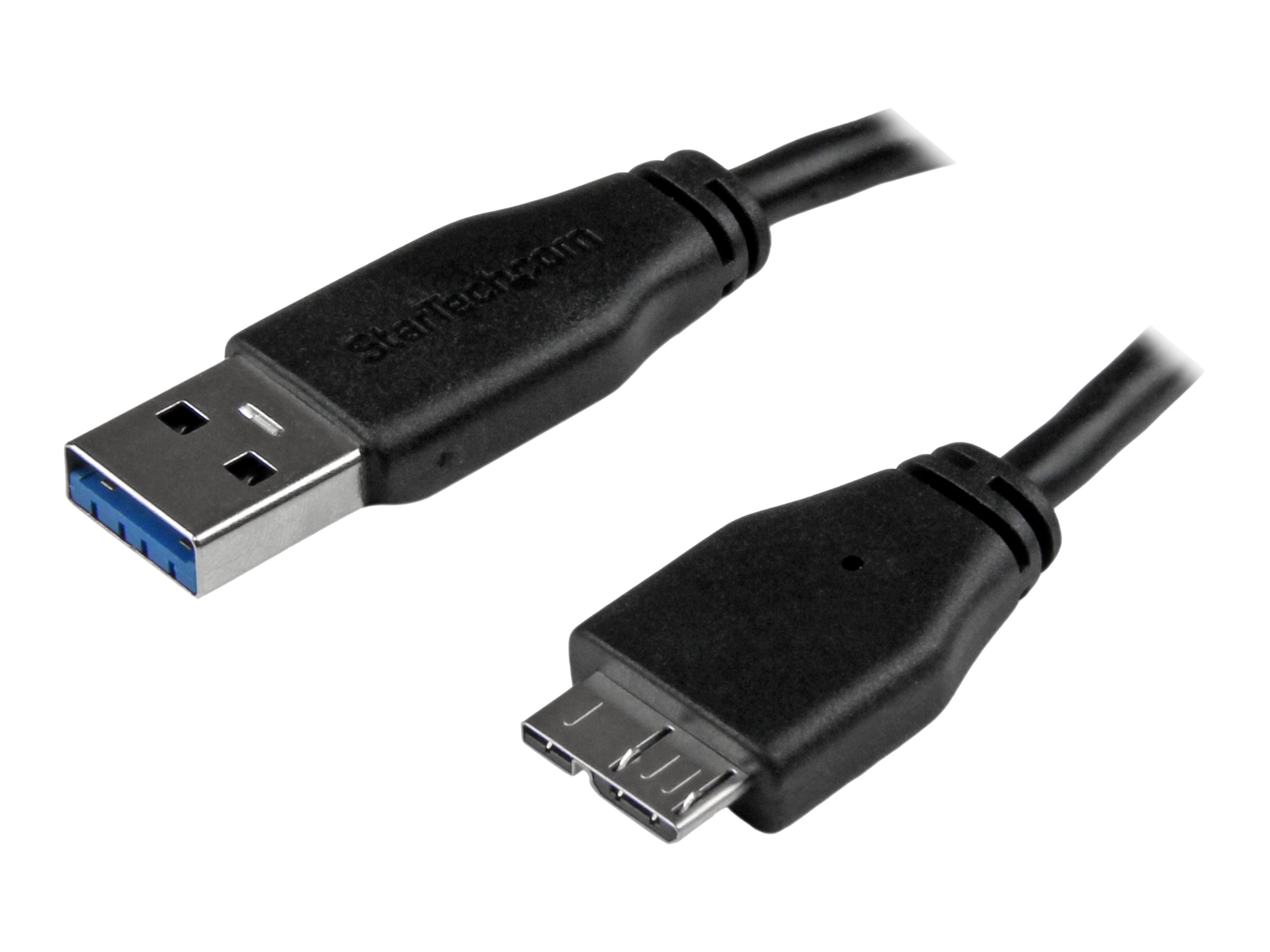 StarTech.com 0.5m 20in Slim USB 3.0 A to Micro B Cable M/M