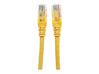 Intellinet Network Patch Cable, Cat6, 0.5m, Yellow, CCA, U/UTP, PVC, RJ45, Gold Plated Contacts, Snagless, Booted, Lifetime W