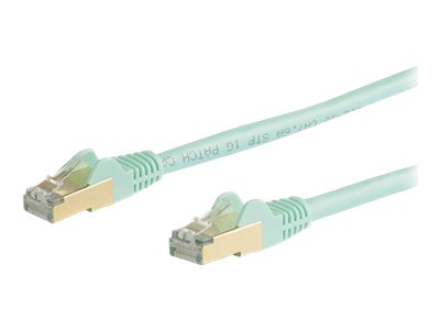 Câble Ethernet CAT6a 3m - Cordon RJ45 Blindé STP Anti-Accrochage 10GbE LAN  - Câble Réseau Internet 100W PoE - Noir - Snagless - Testé Individuellement
