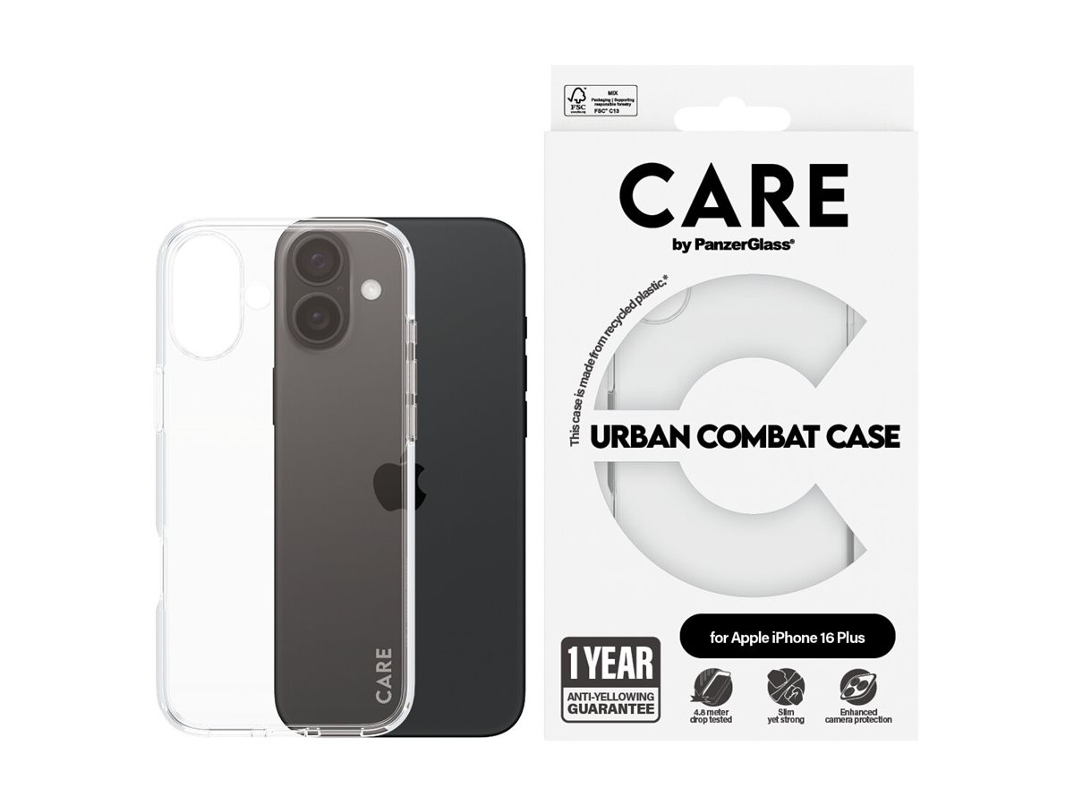 PanzerGlass CARE Apple iPhone 16 Plus Urban Combat čirý – foto 4