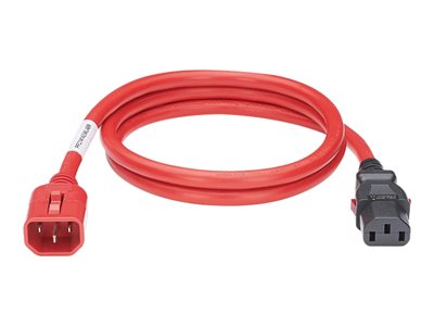 LOCKNGPWRCORD IEC C14-IEC C138 FEET 10 PK RED