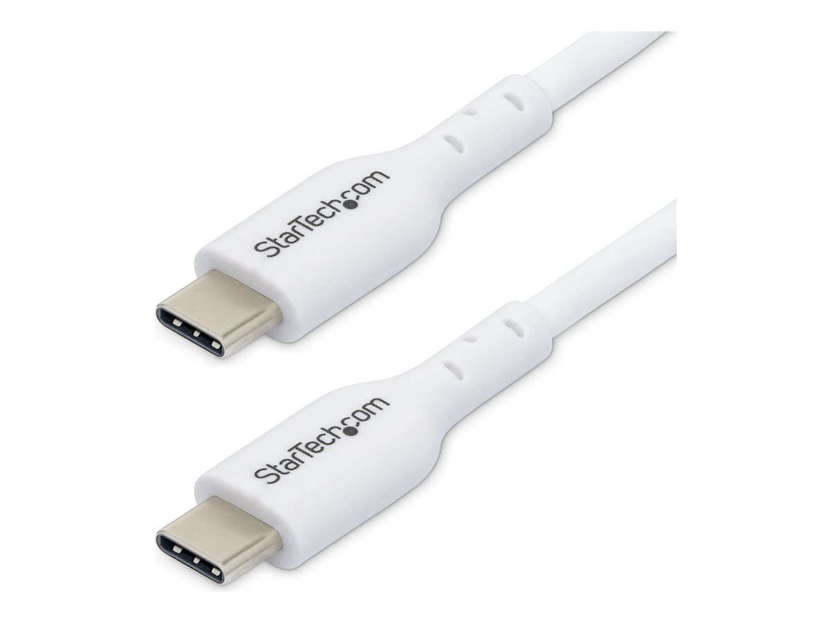 1m 3.3ft White USB-C Cable 2 Pack