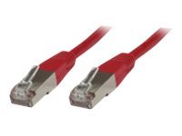 MicroConnect CAT 6 Kabel med folie og kobberfletning (FTP) 5m Netværkskabel Rød