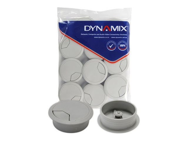 Dynamix CG60GY-10, cable grommet, grey (pack of 10)