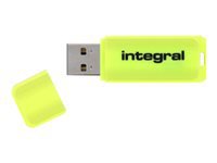 Integral Europe Neon USB 2.0 Flash Drive INFD8GBNEONYL