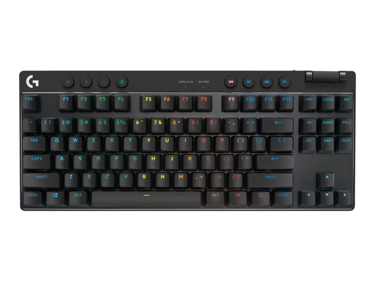 Logitech G PRO X TKL keyboard QWERTY English black Input Product shot Front 79800