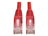 Eaton Tripp Lite Series Cat6 Gigabit Snagless Molded (UTP) Ethernet Cable (RJ45 M/M), PoE, Red, 1 ft. (0.31 m)