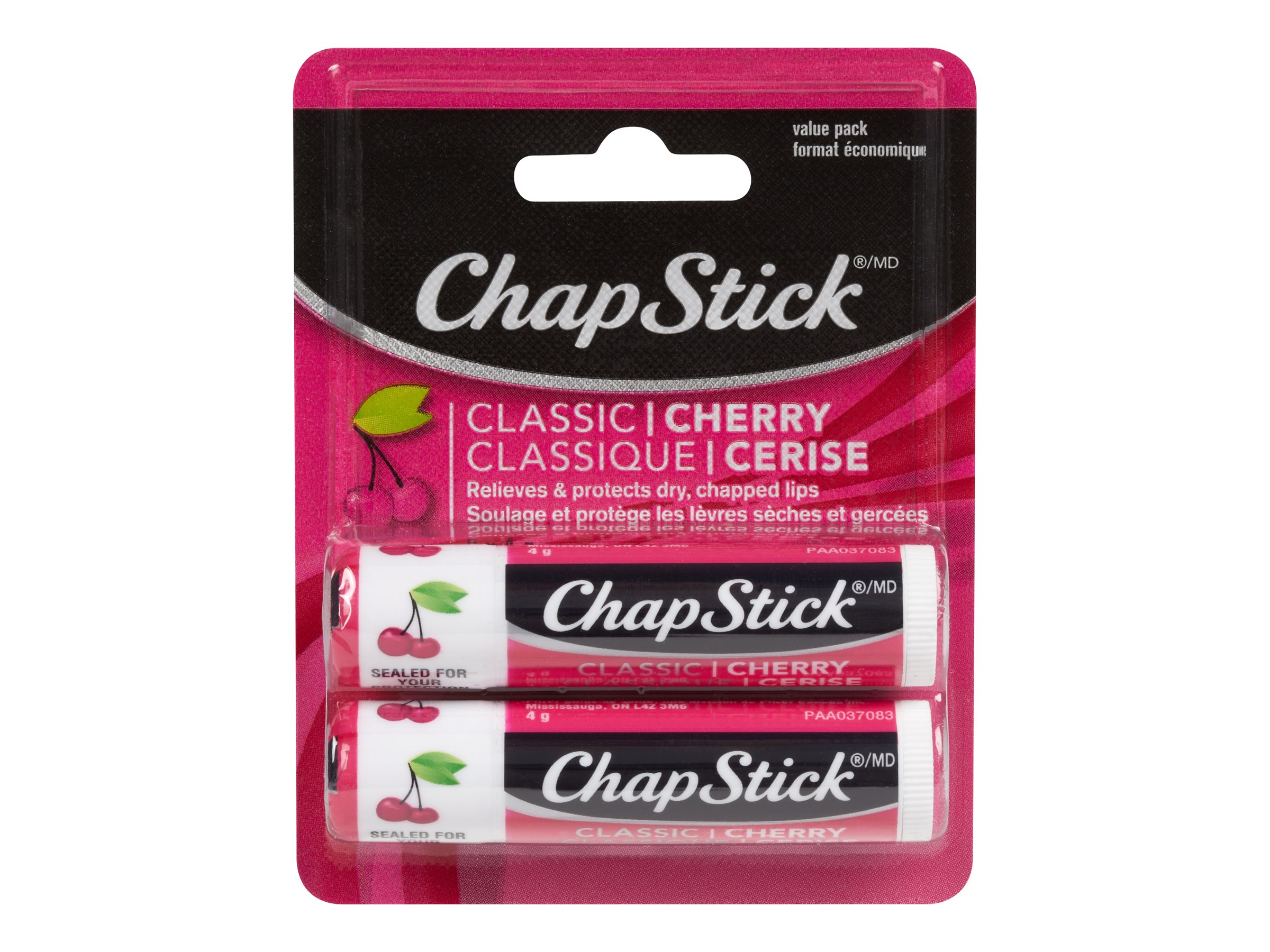 ChapStick Classic Lip Balm - Cherry - 2 x 4g