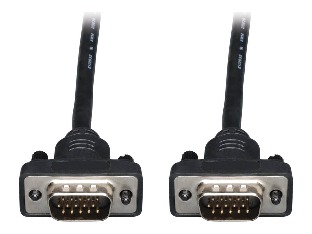 Tripp Lite 25ft VGA Coax Monitor Cable Low Profile with RGB High Resolution HD15 M/M 25'