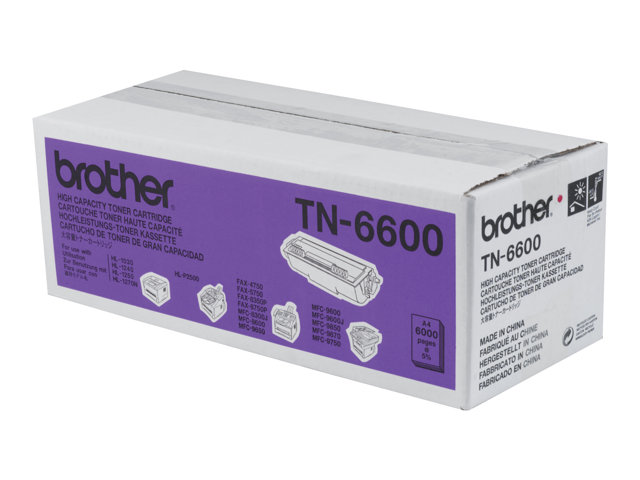Image of Brother TN-6600 - black - original - toner cartridge