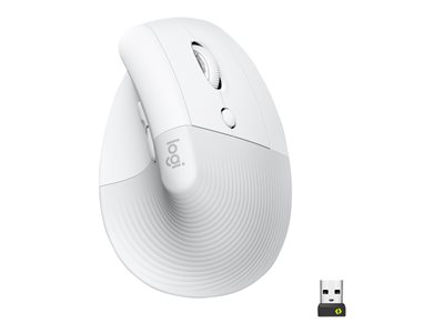 Product  Logitech Lift Vertical Ergonomic Mouse - vertical mouse -  Bluetooth, 2.4 GHz - off-white