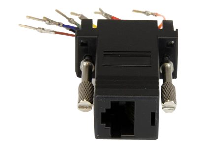 StarTech.com DB9 to RJ45 Modular Adapter - M/F - Serial adapter - DB-9 (M) to RJ-45 (F) - GC98MF
