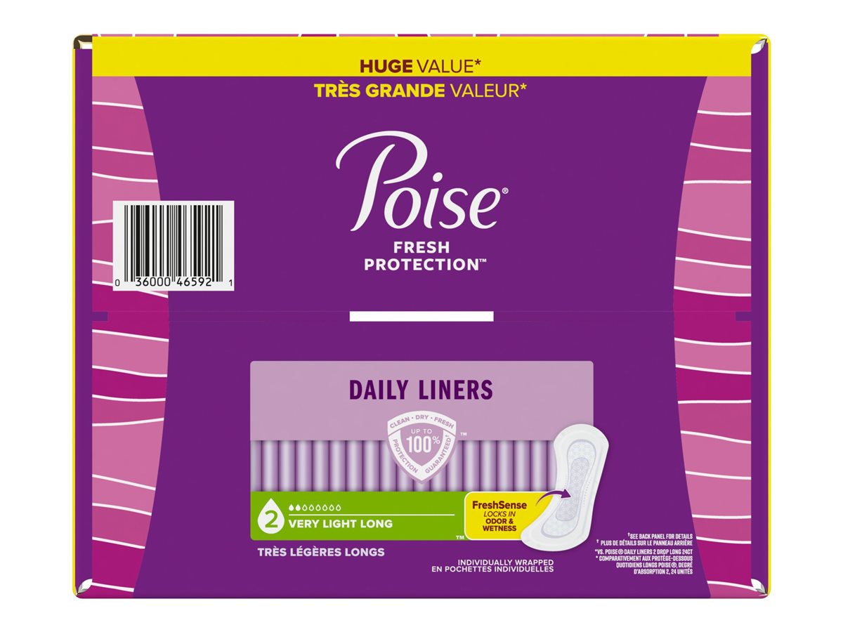Poise Liners Long Length Very Light 114s