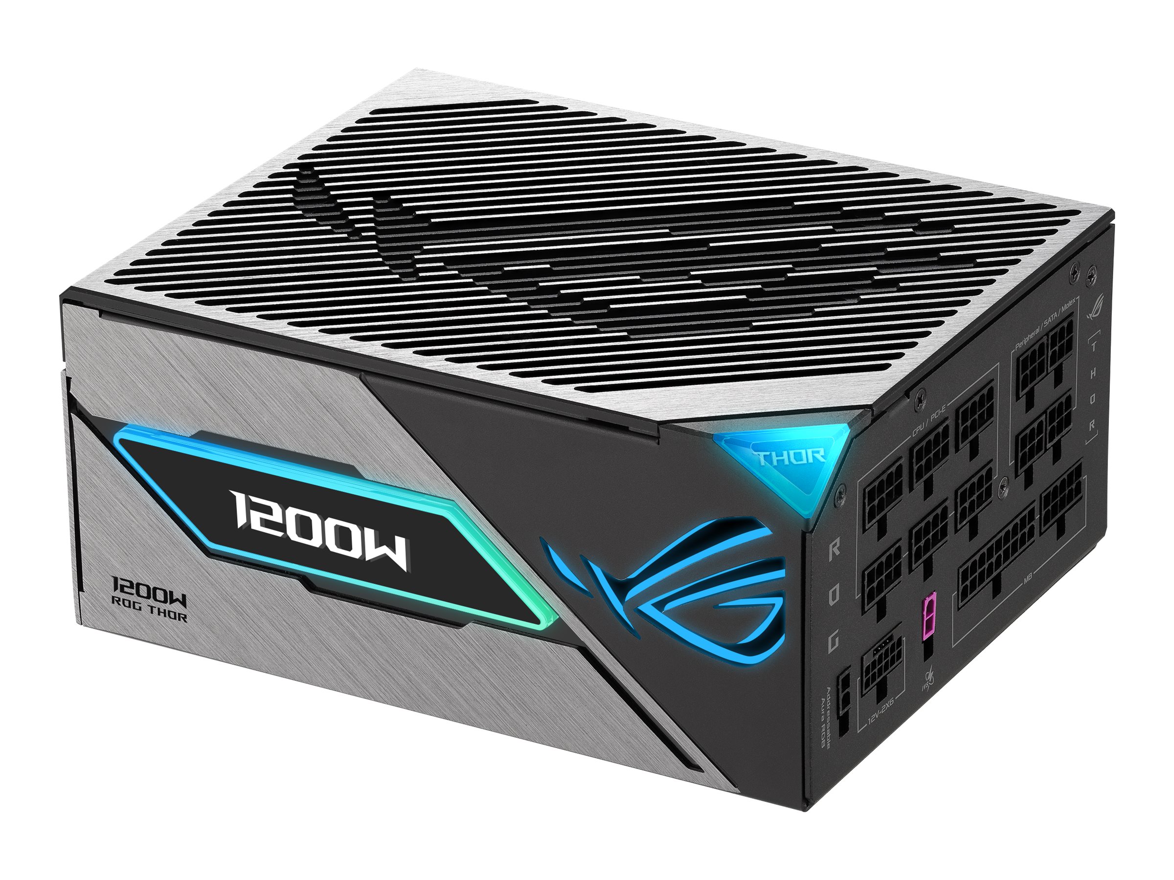 ASUS ROG Thor Platinum III power supply 1200 Product shot Right-angle 80000