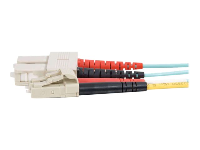 C2G LC-SC 10Gb 50/125 OM3 Duplex Multimode PVC Fiber Optic Cable (LSZH) - síťový kabel - 15 m - 15 m - vodě - barva – foto 3