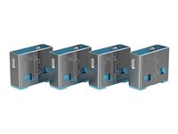Bloqueurs de ports USB, 10 pièces, Bleu