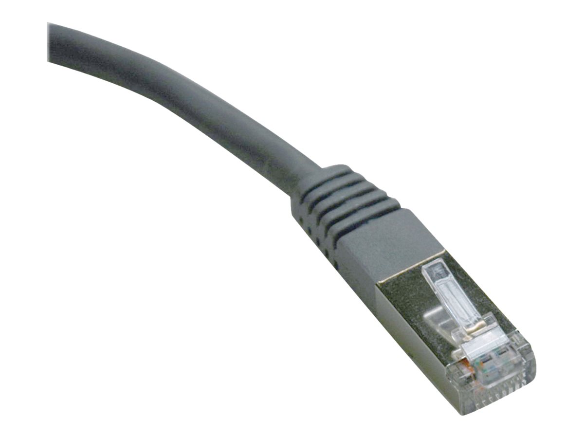 Tripp Lite 25ft Cat6 Gigabit Molded Shielded Patch Cable STP RJ45 M/M Gray 25'
