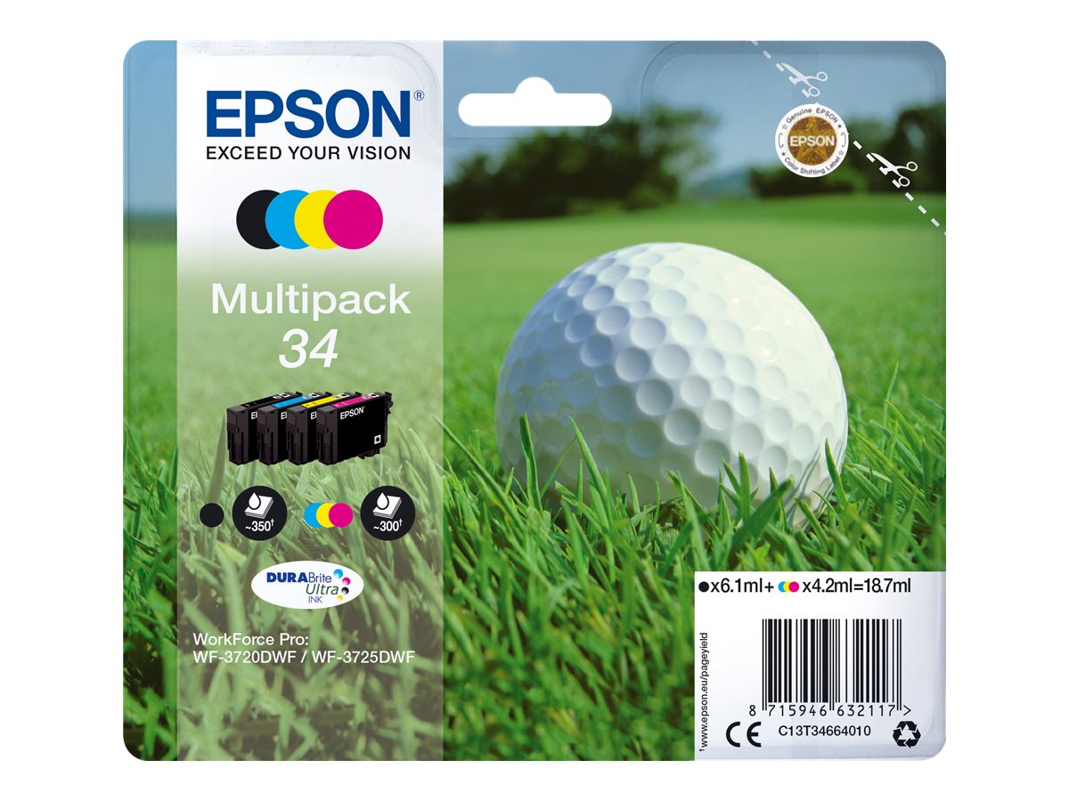EPSON 2LB 34 Ink Multipack CMYK w/s