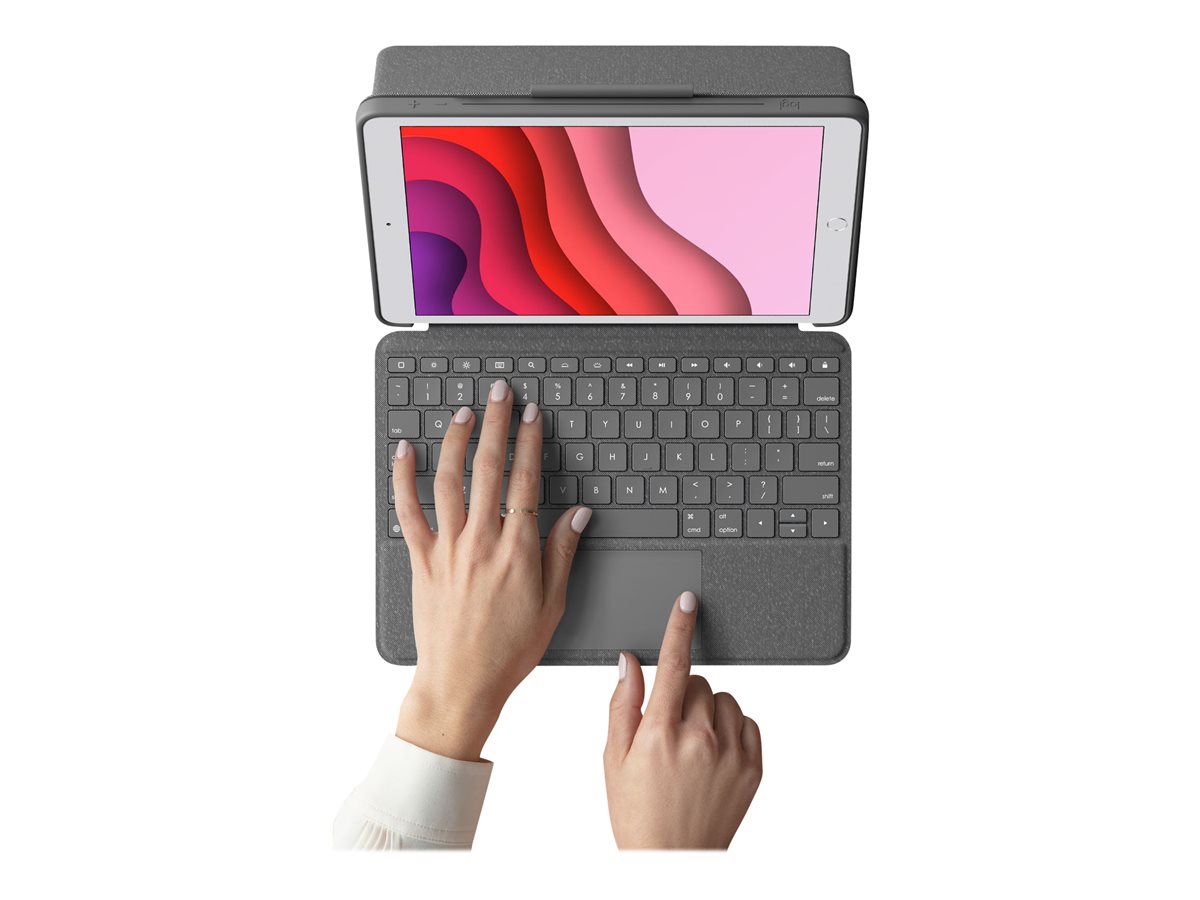 Logitech Combo Touch - klávesnice a pouzdro - s trackpad - QWERTY - španělská - grafit Vstupní zařízení – foto 10