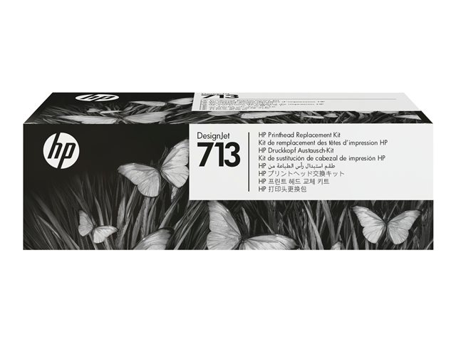 Image of HP 713 - 4-pack - yellow, cyan, magenta, pigmented black - original - DesignJet - printhead replacement kit