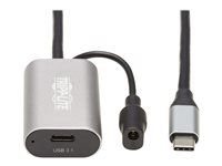 Tripp Lite USB 3.0/ USB 3.1 Gen 1 USB forlængerkabel 5m Sort Grå