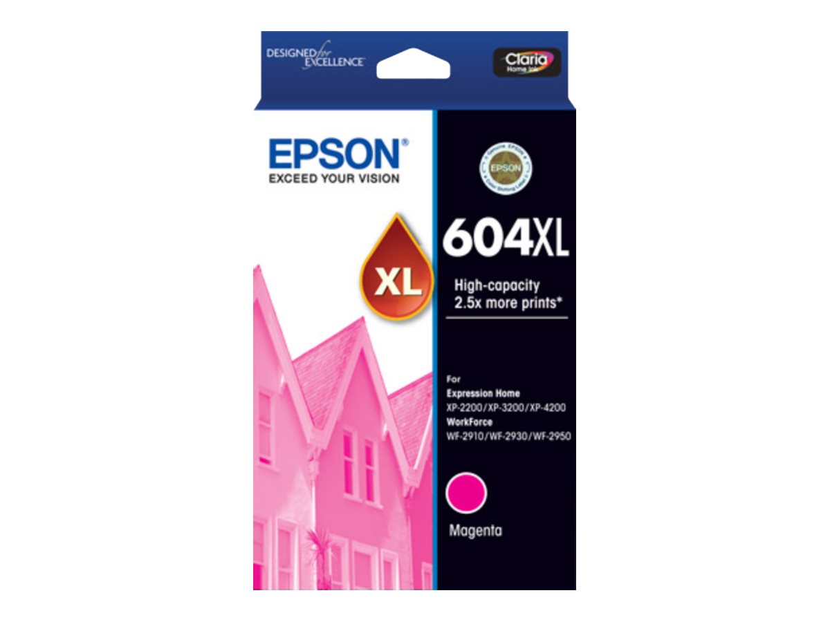 Epson 604XL XL magenta original ink Package view Front 80520