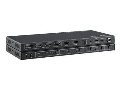 KanexPro 4x2 HDMI 2.0 Matrix Switcher with Audio outputs supporting 4K/60Hz