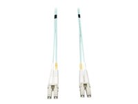 Eaton Tripp Lite Series 10Gb/40Gb/100Gb Duplex Multimode 50/125 OM3 LSZH Fiber Patch Cable (LC/LC), Aqua, 10M (32.8 ft.) - pa