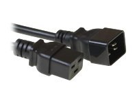 MicroConnect Strøm IEC 60320 C19 Strøm IEC 60320 C20 Sort 5m Forlængerkabel til strøm
