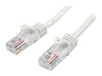 StarTech.com Cat5e Patch Cable with Snagless RJ45 Connectors - 10 ft - M/M - White (45PATCH10WH)