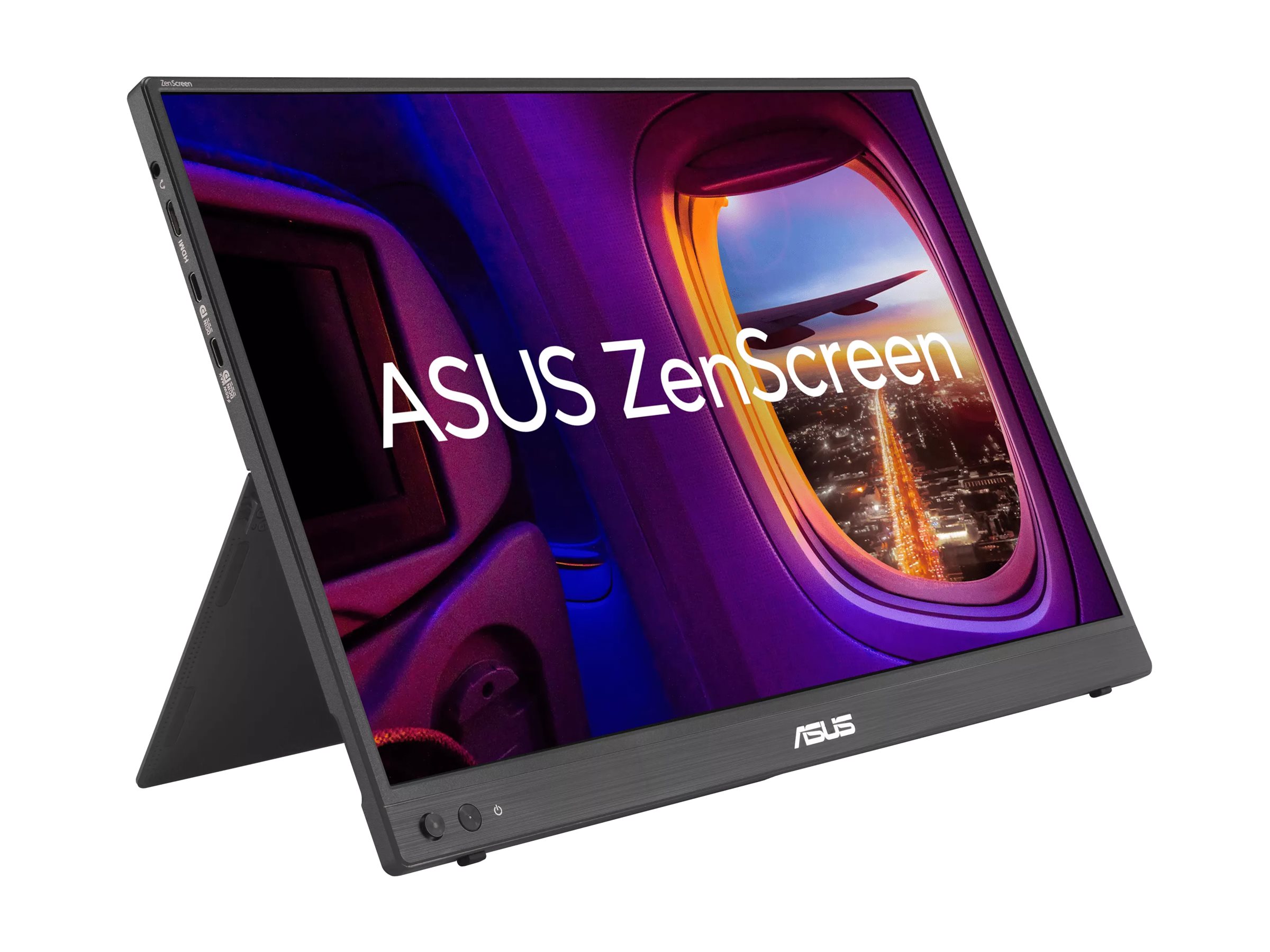 ASUS ZenScreen MB16FC LED monitor WUXGA Product shot Right-angle 80000