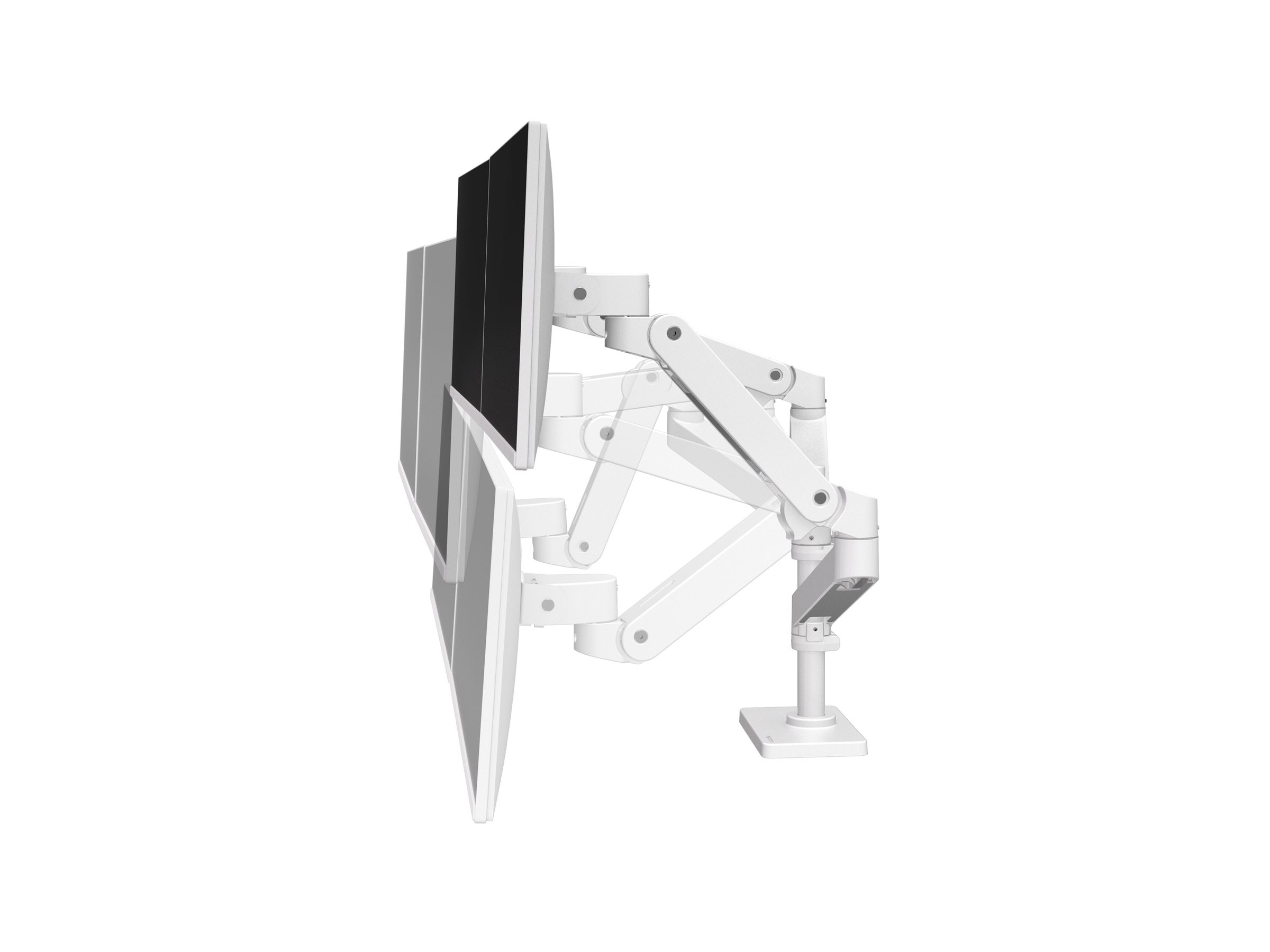 Ergotron LX Pro mounting kit for 2 LCD displays Product shot Back 79000